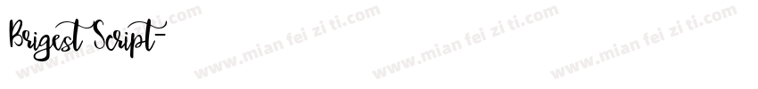 Brigest Script字体转换
